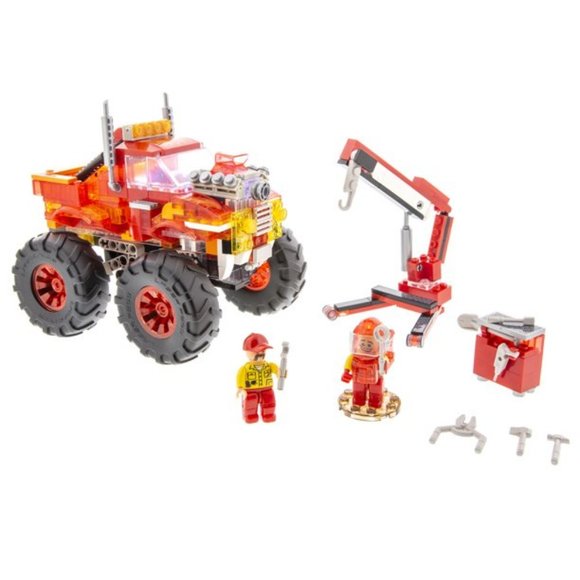 Laser Pegs Monster Rally Fire's Fury Offroad Truck Construction Block Set NWT - Picture 10 of 15